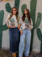 Desert Luxe Agave Graphic Tee-Graphic Tees-Stuffology Boutique -Stuffology - Where Vintage Meets Modern, A Boutique for Real Women in Crosbyton, TX