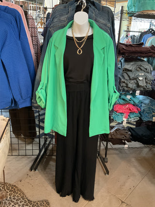 Open Front Boyfriend Blazer-Dear Scarlett-Stuffology - Where Vintage Meets Modern, A Boutique for Real Women in Crosbyton, TX