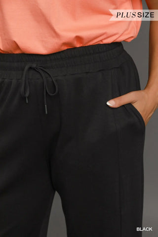 Luxeknit On-The-Go Straight Leg Pants-Pants-Umgee-Stuffology - Where Vintage Meets Modern, A Boutique for Real Women in Crosbyton, TX