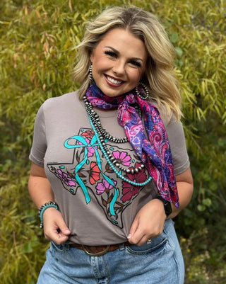 Texas Bow Graphic Tee-Graphic Tees-Texas True Threads-Stuffology - Where Vintage Meets Modern, A Boutique for Real Women in Crosbyton, TX