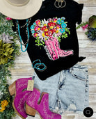 Callie Ann Stelter Cowgirl Pretty Tee /Stuffology Boutique-Texas True Threads-Stuffology - Where Vintage Meets Modern, A Boutique for Real Women in Crosbyton, TX