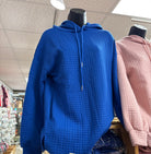 Quilted Textured Hoodie-Hoodie-Stuffology Boutique -Stuffology - Where Vintage Meets Modern, A Boutique for Real Women in Crosbyton, TX