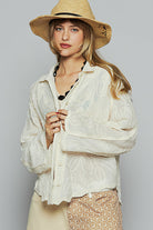 POL Clothing Long Sleeve Floral Embroidered Shirt-Pol Clothing-Stuffology - Where Vintage Meets Modern, A Boutique for Real Women in Crosbyton, TX