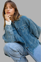 Distressed Hem Corduroy Jacket /Stuffology Boutique-Jackets-Pol Clothing-Stuffology - Where Vintage Meets Modern, A Boutique for Real Women in Crosbyton, TX