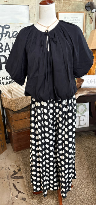 Polka Dot Palazzo Pants-Umgee-Stuffology - Where Vintage Meets Modern, A Boutique for Real Women in Crosbyton, TX