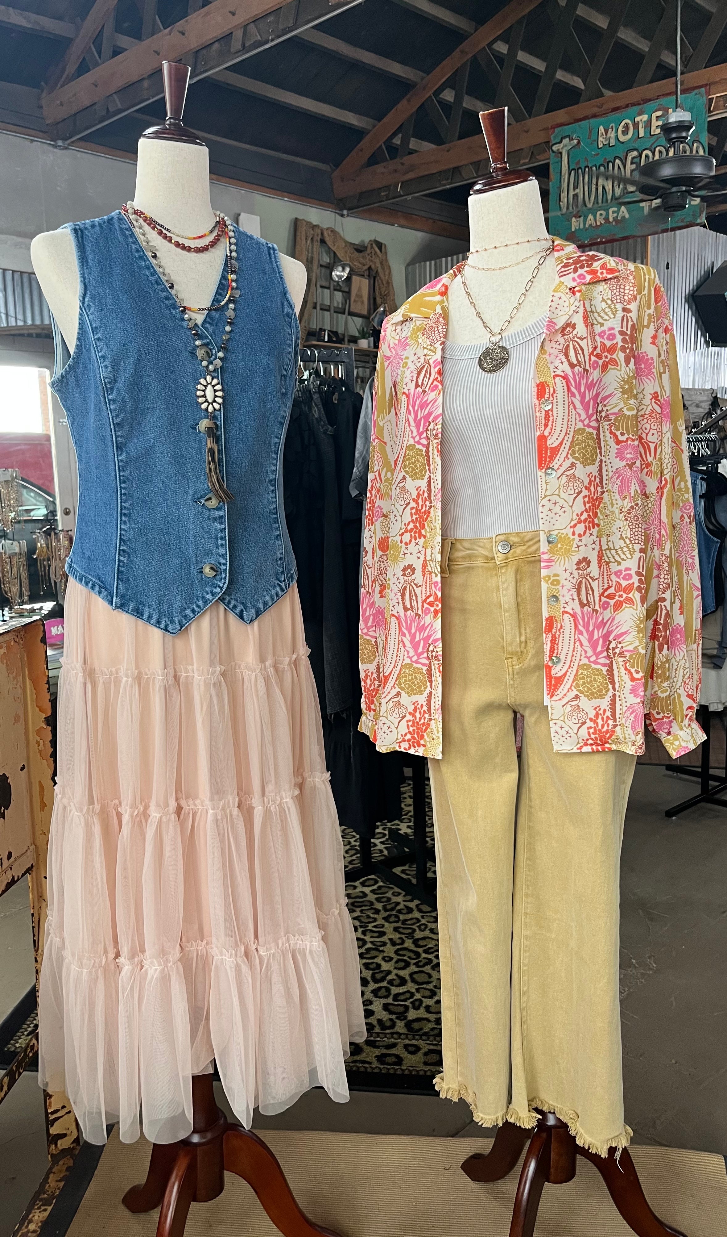 Boho Style Mesh Skirt / Stuffology Boutique-Skirts-Listicle-Stuffology - Where Vintage Meets Modern, A Boutique for Real Women in Crosbyton, TX