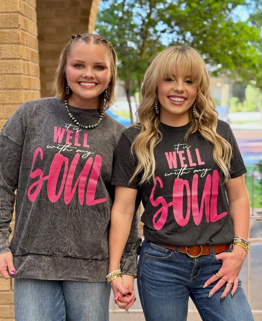 It is Well With My Soul Sweatshirt-SWEATSHIRT-Texas True Threads-Stuffology - Where Vintage Meets Modern, A Boutique for Real Women in Crosbyton, TX