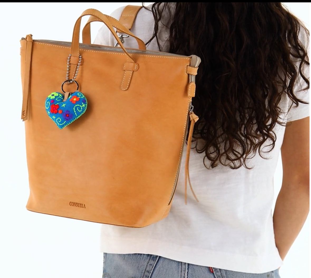 Consuela Corazon Grande Turquoise Charm-Bag Charms-CONSUELA-Stuffology - Where Vintage Meets Modern, A Boutique for Real Women in Crosbyton, TX