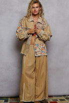 POL Clothing Patchwork & Petals Jacket-Jackets-POL Clothing-Stuffology - Where Vintage Meets Modern, A Boutique for Real Women in Crosbyton, TX