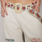 POL Clothing Boho Bloom Embroidered Belt-BELT-POL Clothing-Stuffology - Where Vintage Meets Modern, A Boutique for Real Women in Crosbyton, TX