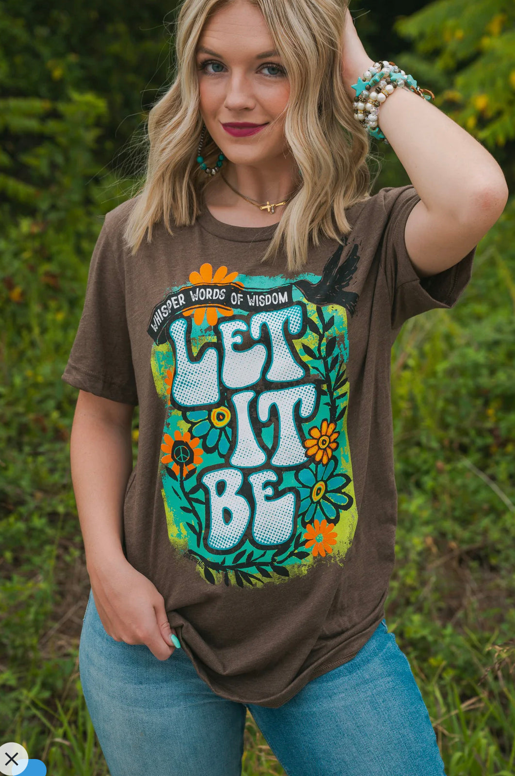 Let It Be Graphic Tee /Stuffology Boutique-Graphic Tees-Stuffology Boutique-Stuffology - Where Vintage Meets Modern, A Boutique for Real Women in Crosbyton, TX