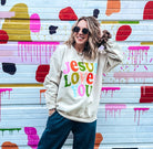 Jesus Loves You Sweatshirt-SWEATSHIRT-Prickly Pear TX-Stuffology - Where Vintage Meets Modern, A Boutique for Real Women in Crosbyton, TX