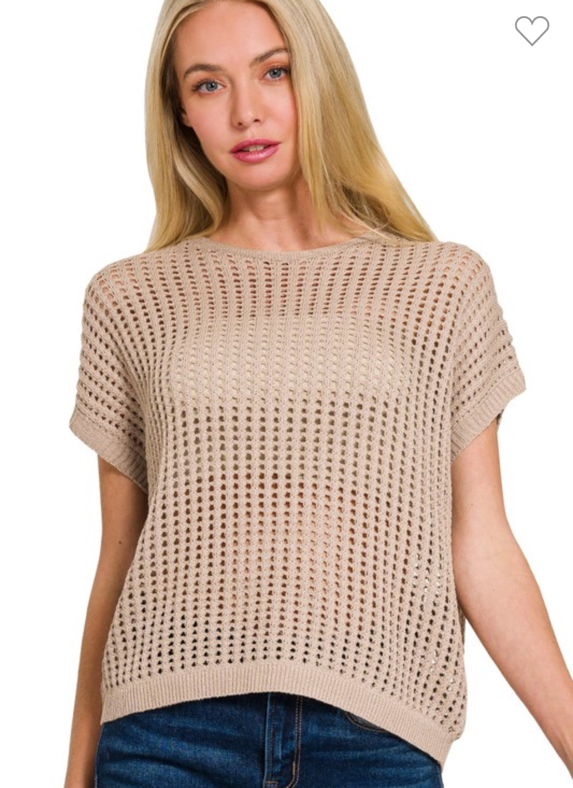 Ash Mocha Open Knit Sweater-Sweater Vest-Zenana-Stuffology - Where Vintage Meets Modern, A Boutique for Real Women in Crosbyton, TX
