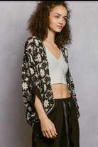 POL Clothing Orange Crochet Batwing Cardigan-Cardigan-Pol Clothing-Stuffology - Where Vintage Meets Modern, A Boutique for Real Women in Crosbyton, TX