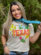 Texas Bloom Graphic Tee-Graphic Tees-Texas True Threads-Stuffology - Where Vintage Meets Modern, A Boutique for Real Women in Crosbyton, TX