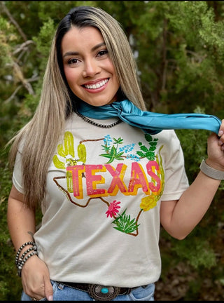 Texas Bloom Graphic Tee-Graphic Tees-Texas True Threads-Stuffology - Where Vintage Meets Modern, A Boutique for Real Women in Crosbyton, TX