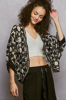 POL Clothing Orange Crochet Batwing Cardigan-Cardigan-Pol Clothing-Stuffology - Where Vintage Meets Modern, A Boutique for Real Women in Crosbyton, TX
