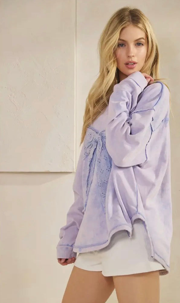 Whimsy Bow Sweatshirt-TOP-Sage + Fig-Stuffology - Where Vintage Meets Modern, A Boutique for Real Women in Crosbyton, TX