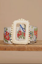 POL Clothing Boho Bloom Embroidered Belt-BELT-POL Clothing-Stuffology - Where Vintage Meets Modern, A Boutique for Real Women in Crosbyton, TX