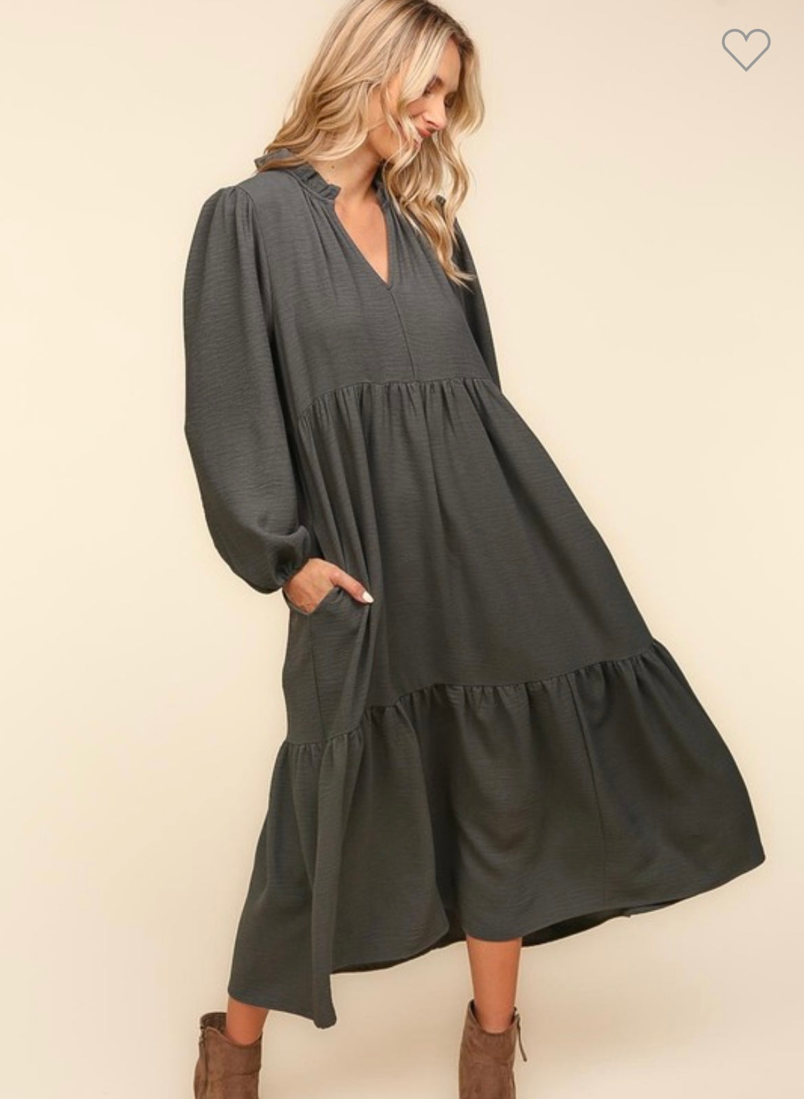 Baby Doll Woven Maxi Dress with Side Pockets /Stuffology Boutique-Dresses-Haptics-Stuffology - Where Vintage Meets Modern, A Boutique for Real Women in Crosbyton, TX