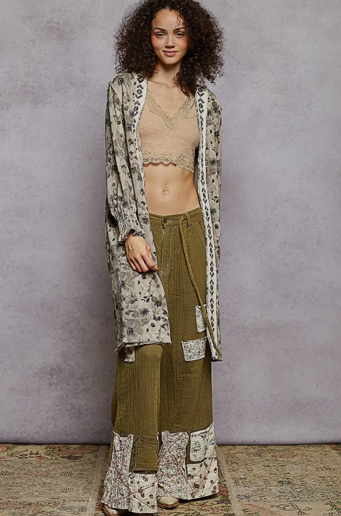 POL Clothing Desert Bloom Embroidered Duster-POL Clothing-Stuffology - Where Vintage Meets Modern, A Boutique for Real Women in Crosbyton, TX