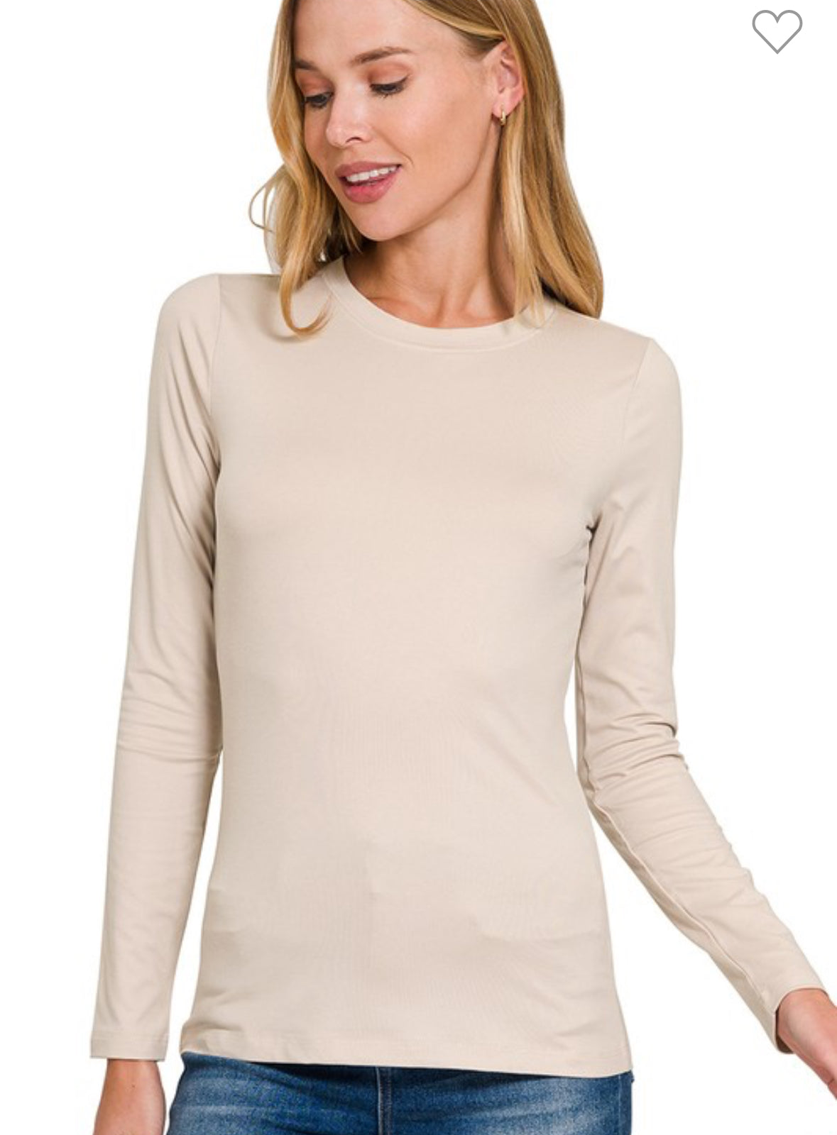 Long Sleeve Classic Crew Top-ZENANA-Stuffology - Where Vintage Meets Modern, A Boutique for Real Women in Crosbyton, TX