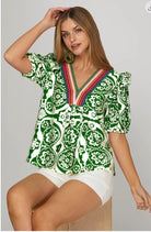 Garden Party Boho Top-TOP-She and Sky-Stuffology - Where Vintage Meets Modern, A Boutique for Real Women in Crosbyton, TX