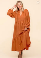 Baby Doll Woven Maxi Dress with Side Pockets /Stuffology Boutique-Dresses-Haptics-Stuffology - Where Vintage Meets Modern, A Boutique for Real Women in Crosbyton, TX