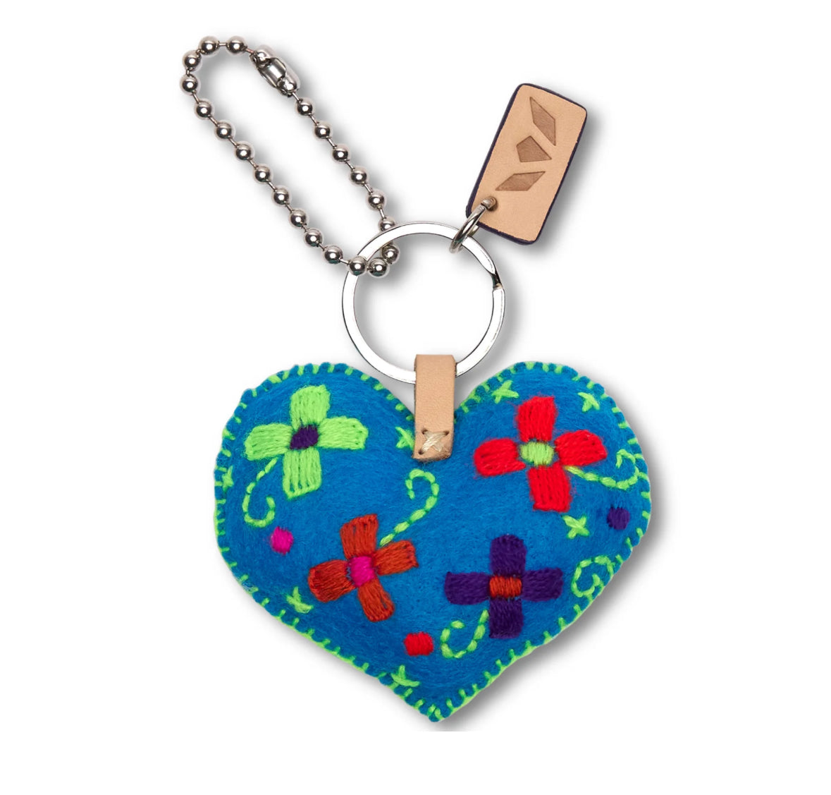 Consuela Corazon Grande Turquoise Charm-Bag Charms-CONSUELA-Stuffology - Where Vintage Meets Modern, A Boutique for Real Women in Crosbyton, TX