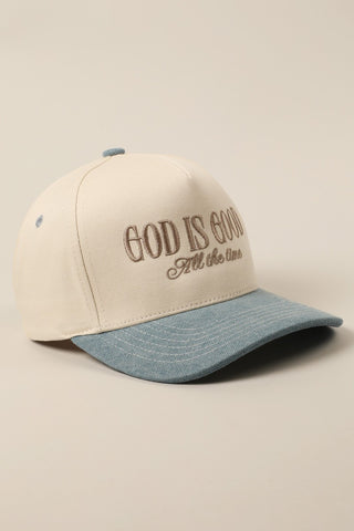 God is Good Trucker Hat-Trucker Hat-Fashion City-Stuffology - Where Vintage Meets Modern, A Boutique for Real Women in Crosbyton, TX