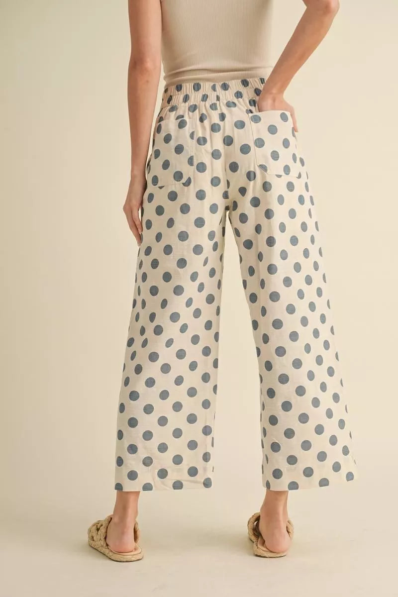 Wide Leg Polka Dot Pants-Pants-Jodifl-Stuffology - Where Vintage Meets Modern, A Boutique for Real Women in Crosbyton, TX