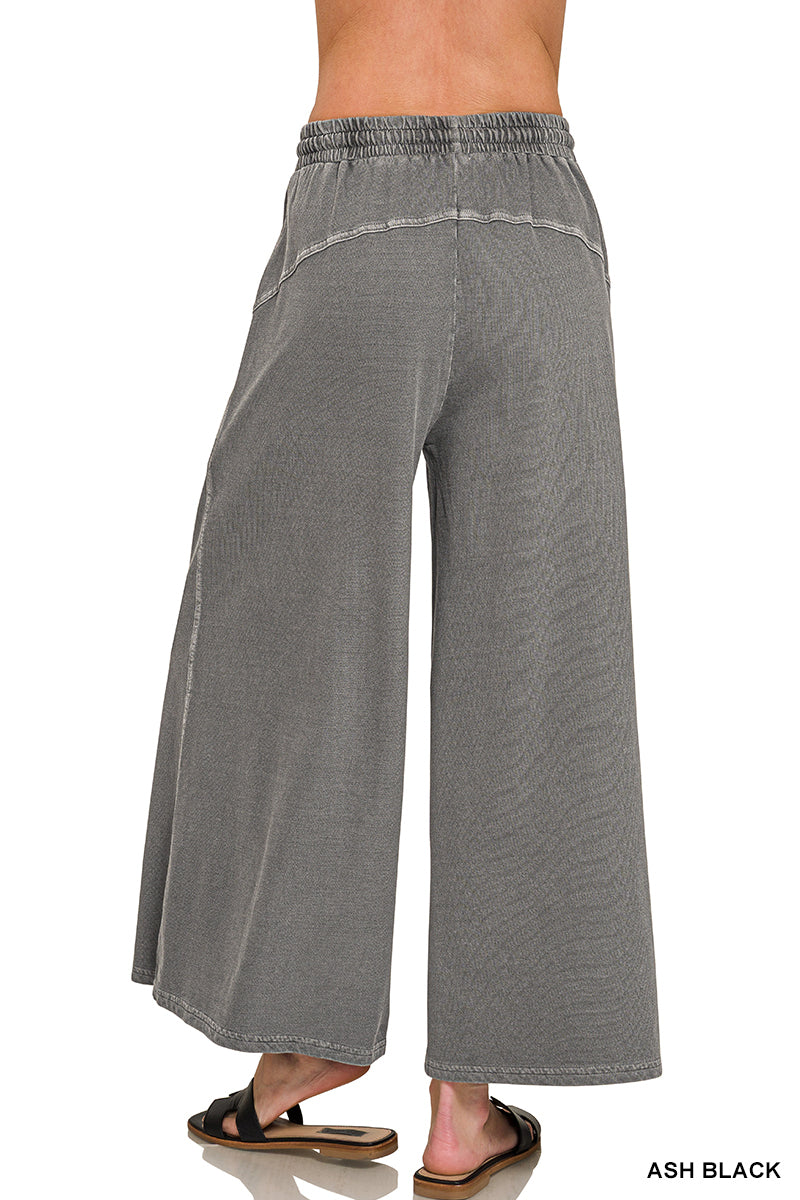 French Terry Washed Pants-Zenana-Stuffology - Where Vintage Meets Modern, A Boutique for Real Women in Crosbyton, TX