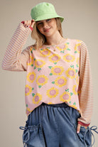 Mineral Washed Sunflower Top-Easel-Stuffology - Where Vintage Meets Modern, A Boutique for Real Women in Crosbyton, TX