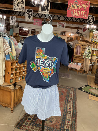 God Bless Texas Graphic Tee-Graphic Tees-Texas True Threads-Stuffology - Where Vintage Meets Modern, A Boutique for Real Women in Crosbyton, TX