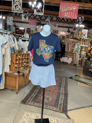 God Bless Texas Graphic Tee-Graphic Tees-Texas True Threads-Stuffology - Where Vintage Meets Modern, A Boutique for Real Women in Crosbyton, TX