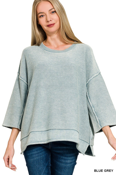 3/4 Sleeve Sweater-Sweaters-Zenana-Stuffology - Where Vintage Meets Modern, A Boutique for Real Women in Crosbyton, TX