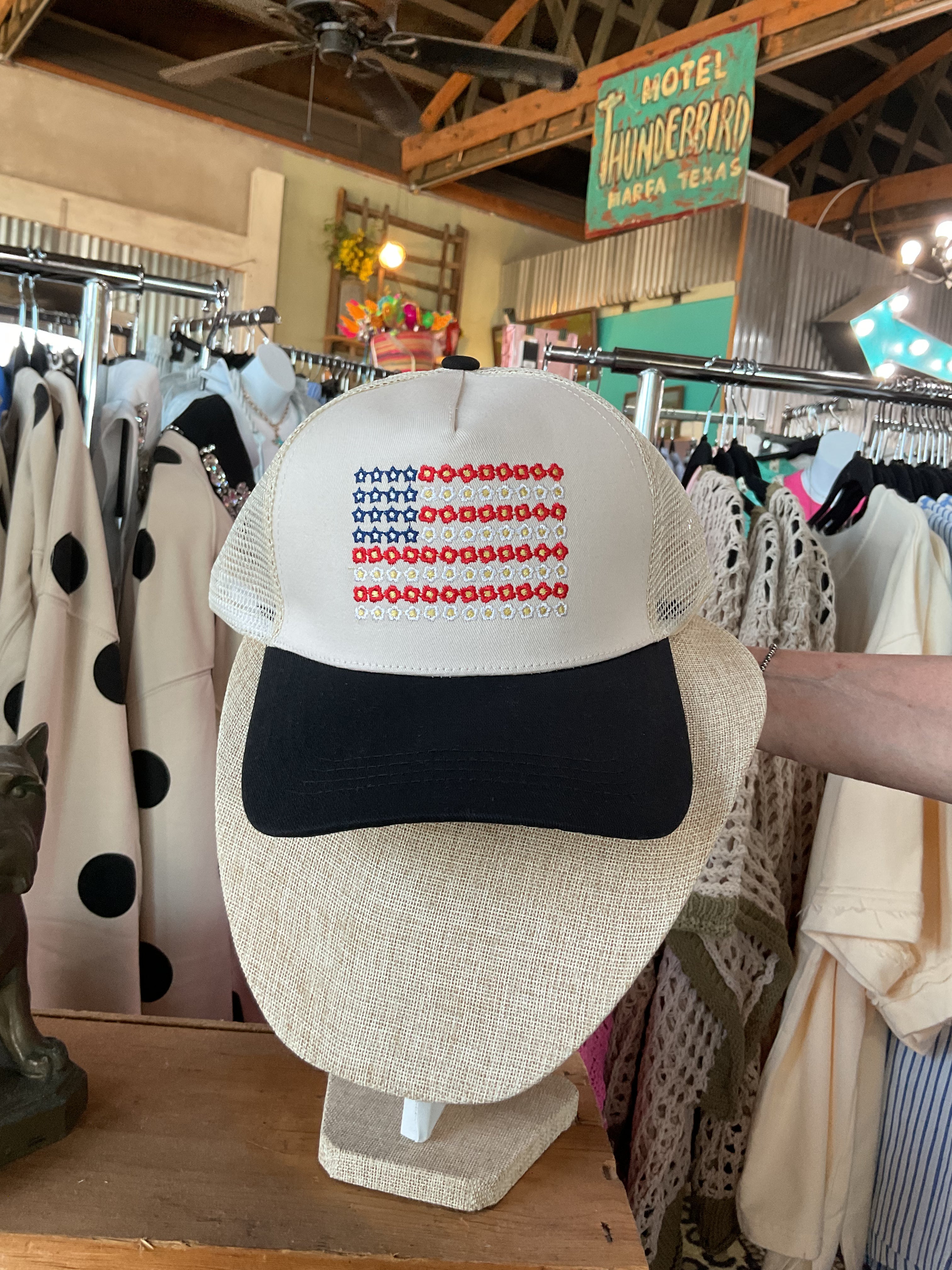 Hat - American Flag Embroidered-Zenana-Stuffology - Where Vintage Meets Modern, A Boutique for Real Women in Crosbyton, TX