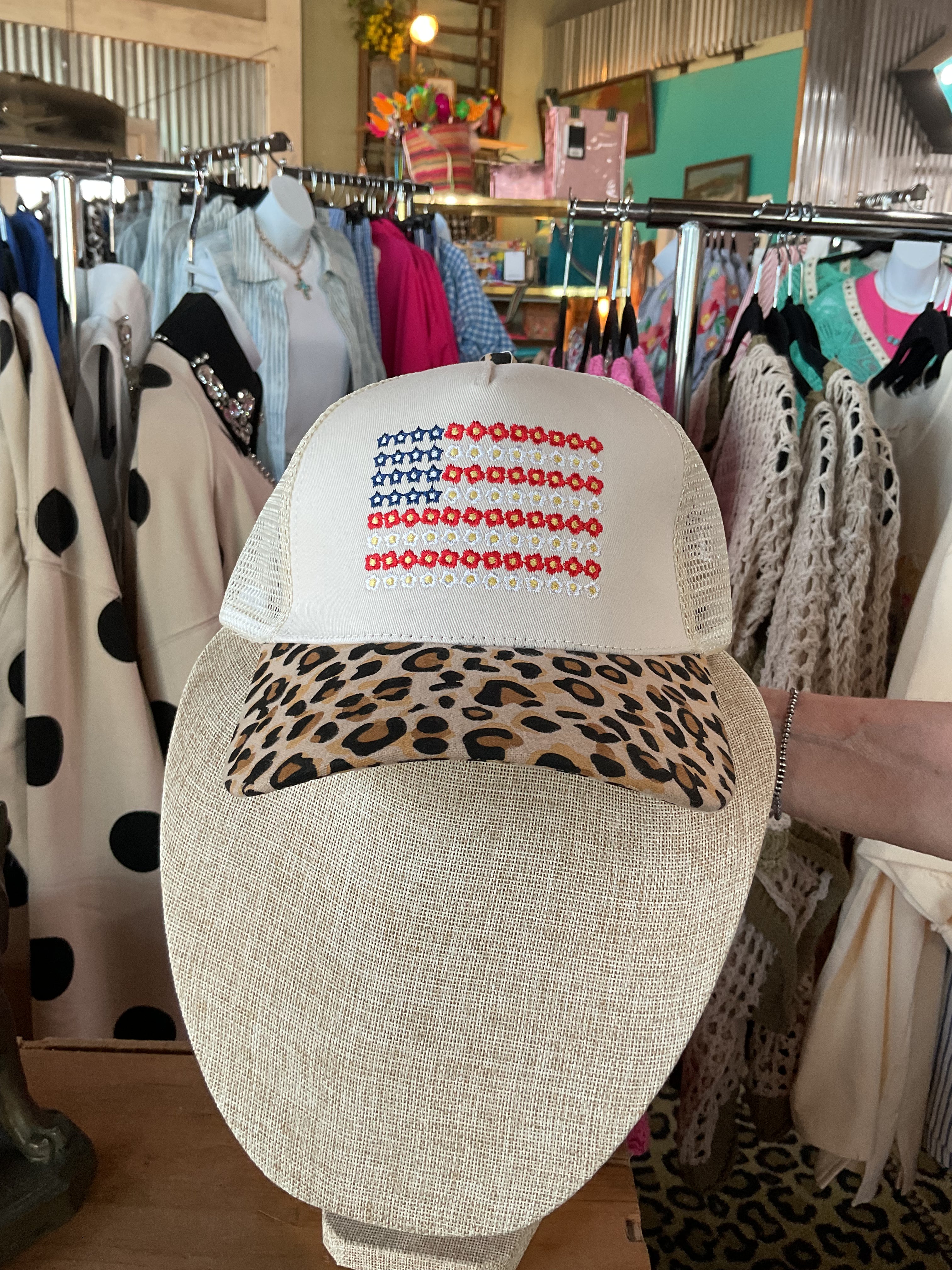 Hat - American Flag Embroidered-Zenana-Stuffology - Where Vintage Meets Modern, A Boutique for Real Women in Crosbyton, TX