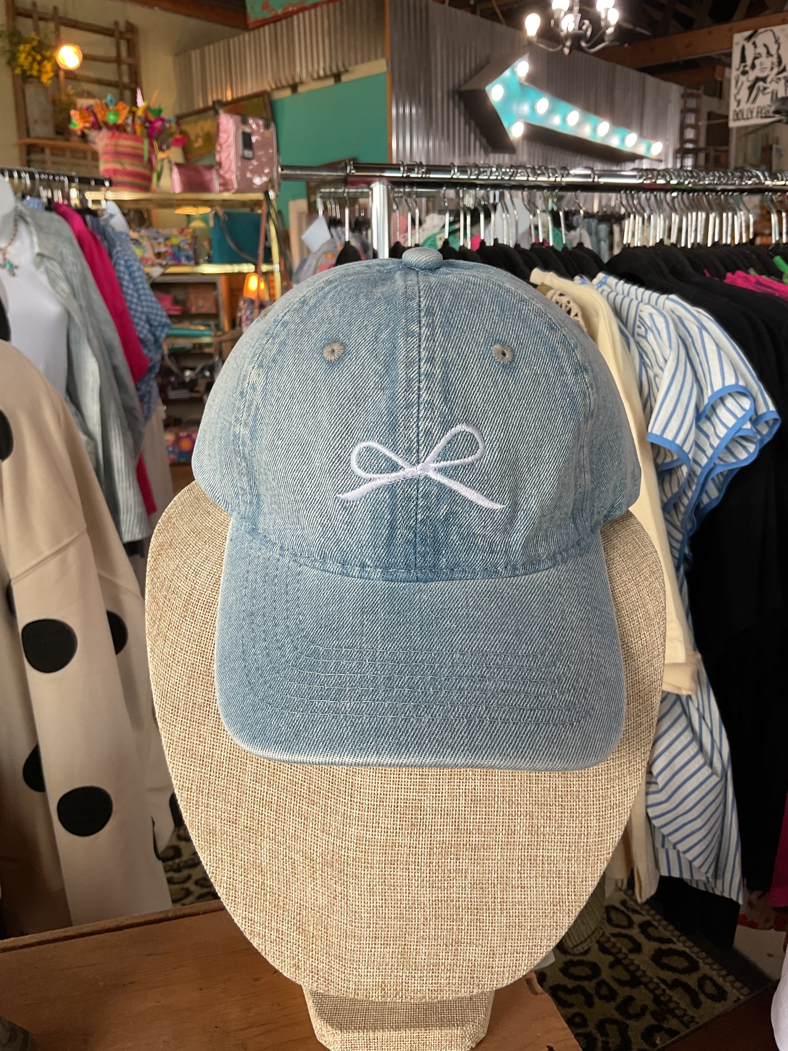 Hat- Sweet and Simple Bowtie-Hat-Zenana-Stuffology - Where Vintage Meets Modern, A Boutique for Real Women in Crosbyton, TX