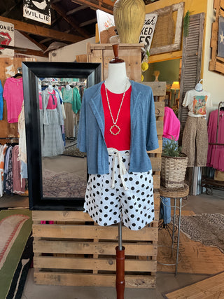Round Neck Button Down Cardigan-Cardigan-Doe and Rae-Stuffology - Where Vintage Meets Modern, A Boutique for Real Women in Crosbyton, TX