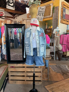 Americana Patchwork Denim Jacket-Denim Jacket-Pol Clothing-Stuffology - Where Vintage Meets Modern, A Boutique for Real Women in Crosbyton, TX