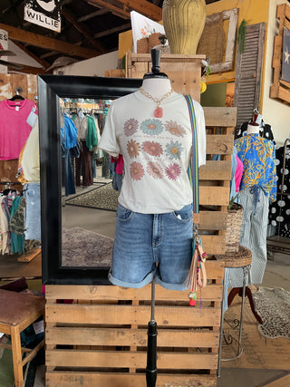 Shop Local Floral Tee-Graphic Tees-Willow Poppy-Stuffology - Where Vintage Meets Modern, A Boutique for Real Women in Crosbyton, TX