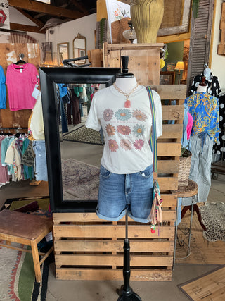Shop Local Floral Tee-Graphic Tees-Willow Poppy-Stuffology - Where Vintage Meets Modern, A Boutique for Real Women in Crosbyton, TX