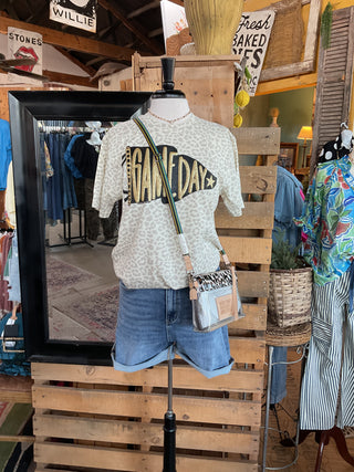 Leopard Game Day Tee-Graphic Tees-Texas True Threads-Stuffology - Where Vintage Meets Modern, A Boutique for Real Women in Crosbyton, TX