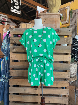 Polka Dot Matching Set-Matching Sets-Oddi-Stuffology - Where Vintage Meets Modern, A Boutique for Real Women in Crosbyton, TX
