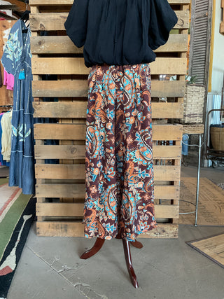 Paisley Print Embroidered Wide Leg Pants-Wide Leg Pants-Umgee-Stuffology - Where Vintage Meets Modern, A Boutique for Real Women in Crosbyton, TX