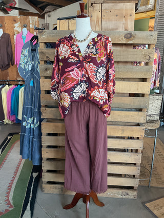 Boho Paisley Puff Sleeve Blouse-Blouse-Umgee-Stuffology - Where Vintage Meets Modern, A Boutique for Real Women in Crosbyton, TX