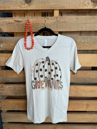 Give Thanks Pumpkin Tee-Graphic Tees-Branded Cotton-Stuffology - Where Vintage Meets Modern, A Boutique for Real Women in Crosbyton, TX