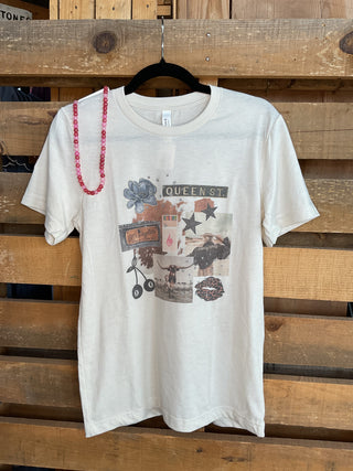 Western Collage Graphic Tee-Graphic Tees-Willow Poppy-Stuffology - Where Vintage Meets Modern, A Boutique for Real Women in Crosbyton, TX