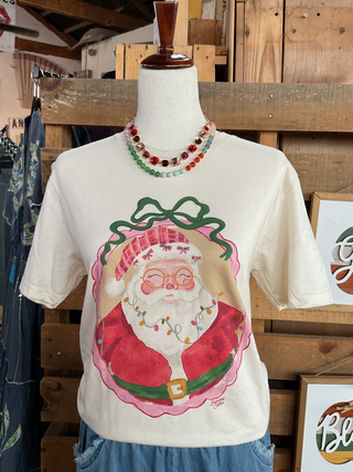 Watercolor Santa Frame